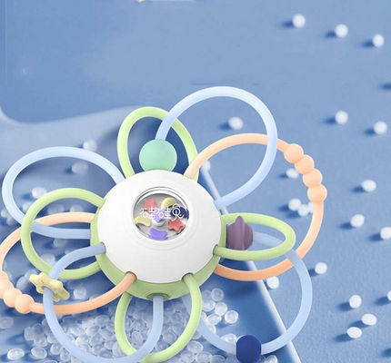 Прибор Newborn Preschool Soundmaking клея силикона игрушки шарика самосхвата руки силикона Манхэттена младенца мягкого зубоврачебного успокаивая