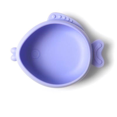 Творческие рыбы сформировали tableware силикона младенца, чашки всасывания детей, tableware, шары силикона